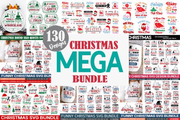 Christmas Mega Bundle Funny Christmas Graphics and T-Shirt Designs