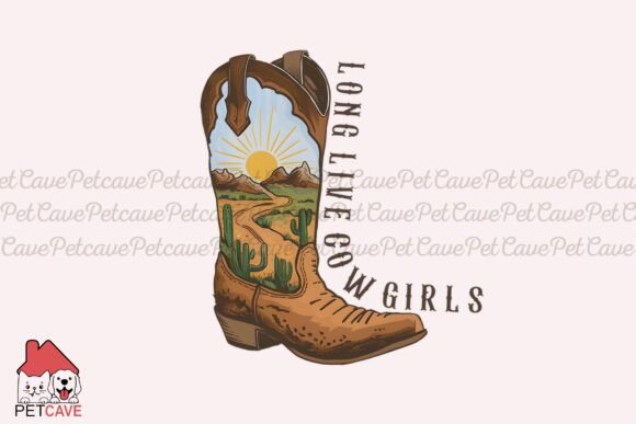Cowboy Boot Art Desert Scene Rustic Cha Graphics and T-Shirt Designs Review