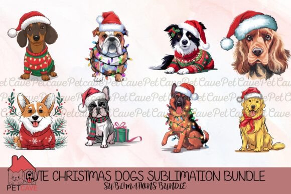 Cute Christmas Dogs Sublimation Bundle: Graphics and T-Shirt Designs Review