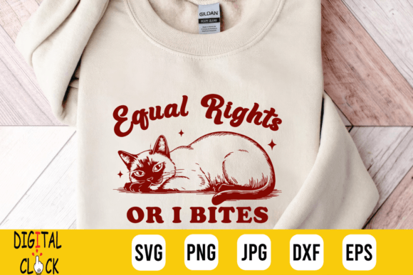 Feminist Siamese Cat Funny Retro Cat Graphics and T-Shirt Designs