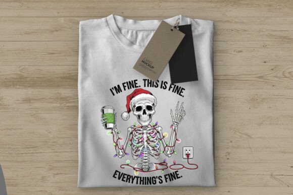 Funny Christmas Skeleton Halloween Png Graphics and T-Shirt Designs