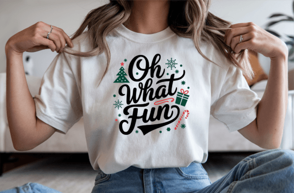 Oh What Fun Christmas Funny T-shirt Graphics and T-Shirt Designs