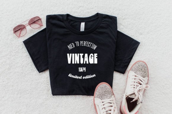 Vintage Aged to Perfection SVG Funny PNG Graphics and Print Templates