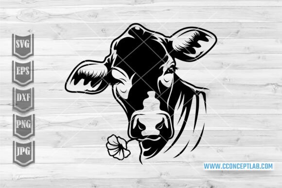 Winking Funny Cow Svg Graphics and Illustrations Review